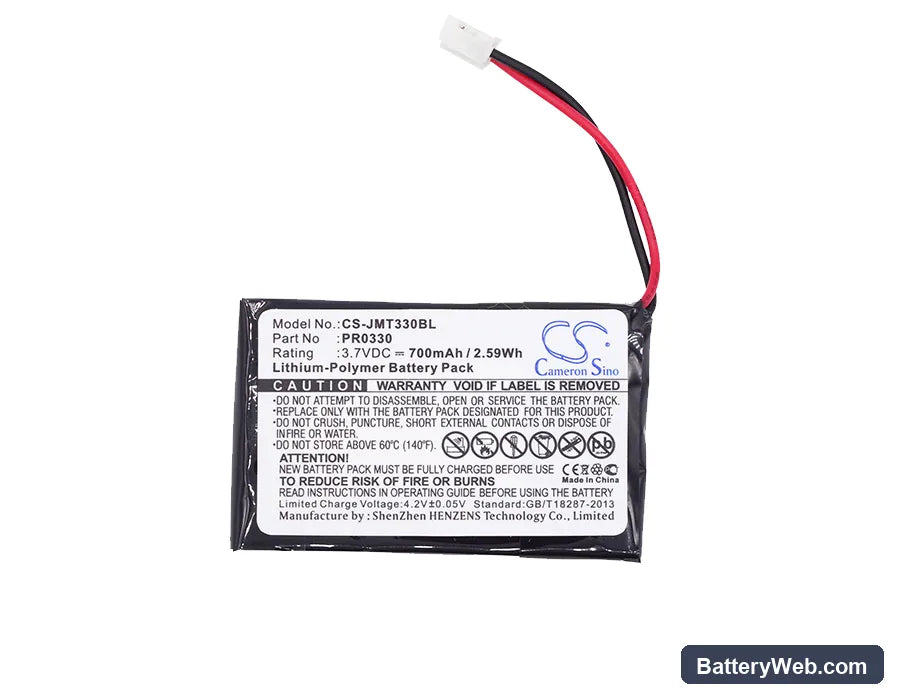 JAY Handle Validation Wireless RSEP40 Replacement Battery, 3.7V, 700mAh, Li-Polymer 5
