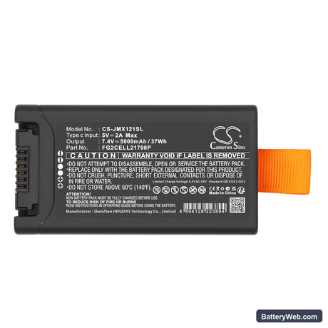 JBL PartyBox Club 120 Replacement Battery, 7.4V, 5000mAh, Li-ion 6