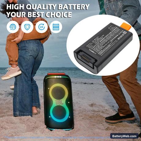 JBL PartyBox Club 120 Replacement Battery, 7.4V, 5000mAh, Li-ion 7