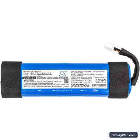 JBL Xtreme 2 Replacement Battery, 7.4V, 6800mAh, Li-ion 3