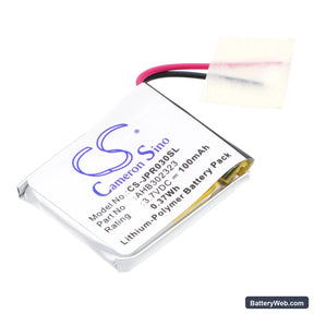 Jabra BT3030 Replacement Battery, 3.7V, 100mAh, Li-Polymer 1