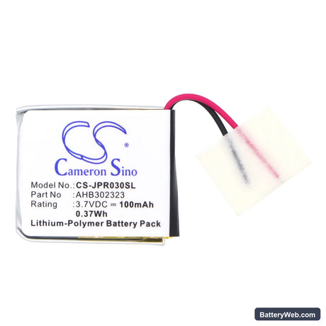 Jabra BT3030 Replacement Battery, 3.7V, 100mAh, Li-Polymer 3