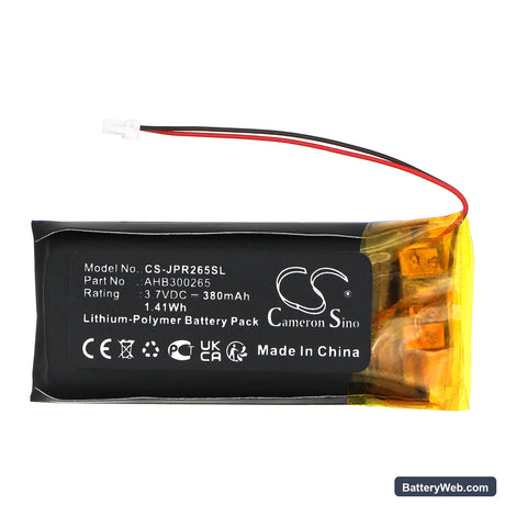 Jabra Evolve2 65 Replacement Battery, 3.7V, 380mAh, Li-Polymer 3