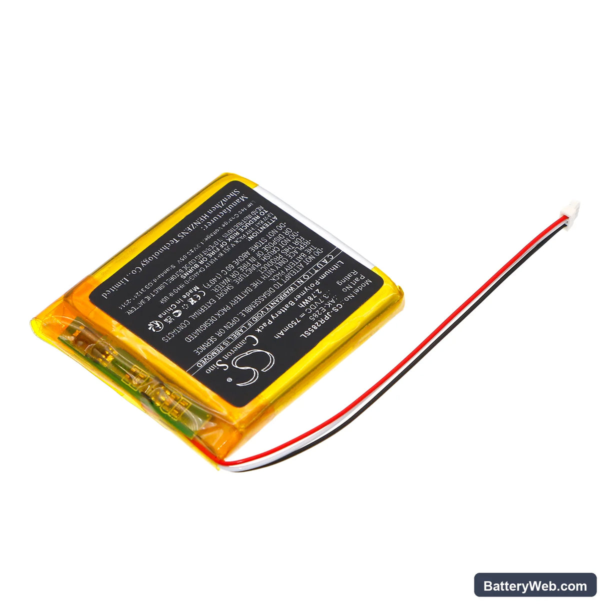 Jabra Elite 85H Replacement Battery, 3.7V, 750mAh, Li-Polymer 2
