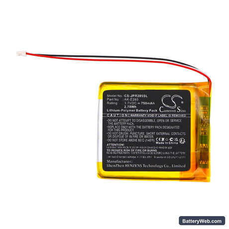 Jabra Elite 85H Replacement Battery, 3.7V, 750mAh, Li-Polymer 3