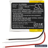 Jabra Engage 75 convertible Replacement Battery, 3.7V, 250mAh, Li-Polymer 3