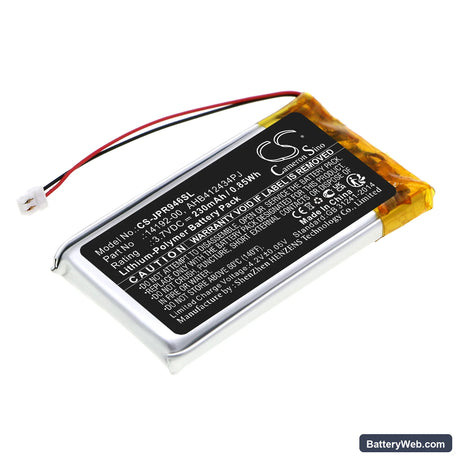Jabra Pro 9460 Replacement Battery, 3.7V, 230mAh, Li-Polymer 1