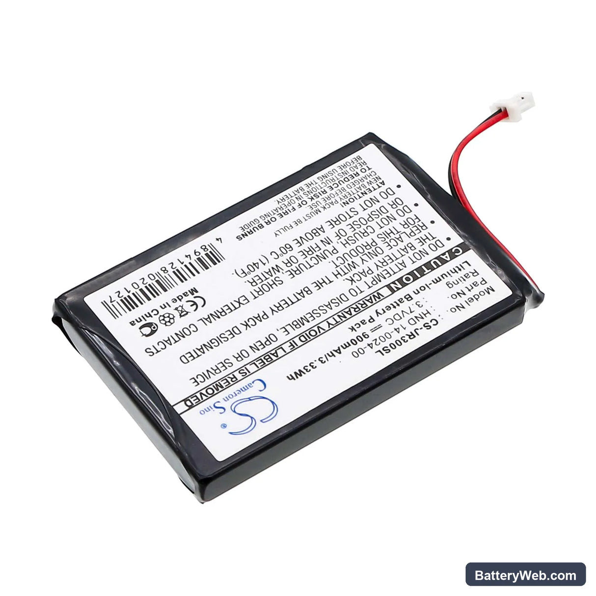 Palm Treo 270 Replacement Battery, 3.7V, 900mAh, Li-ion 2