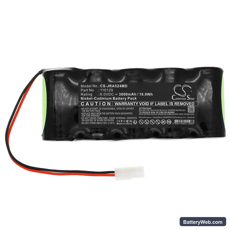 Jaeger Apnoescreen Replacement Battery, 6V, 3000mAh, Ni-CD 3