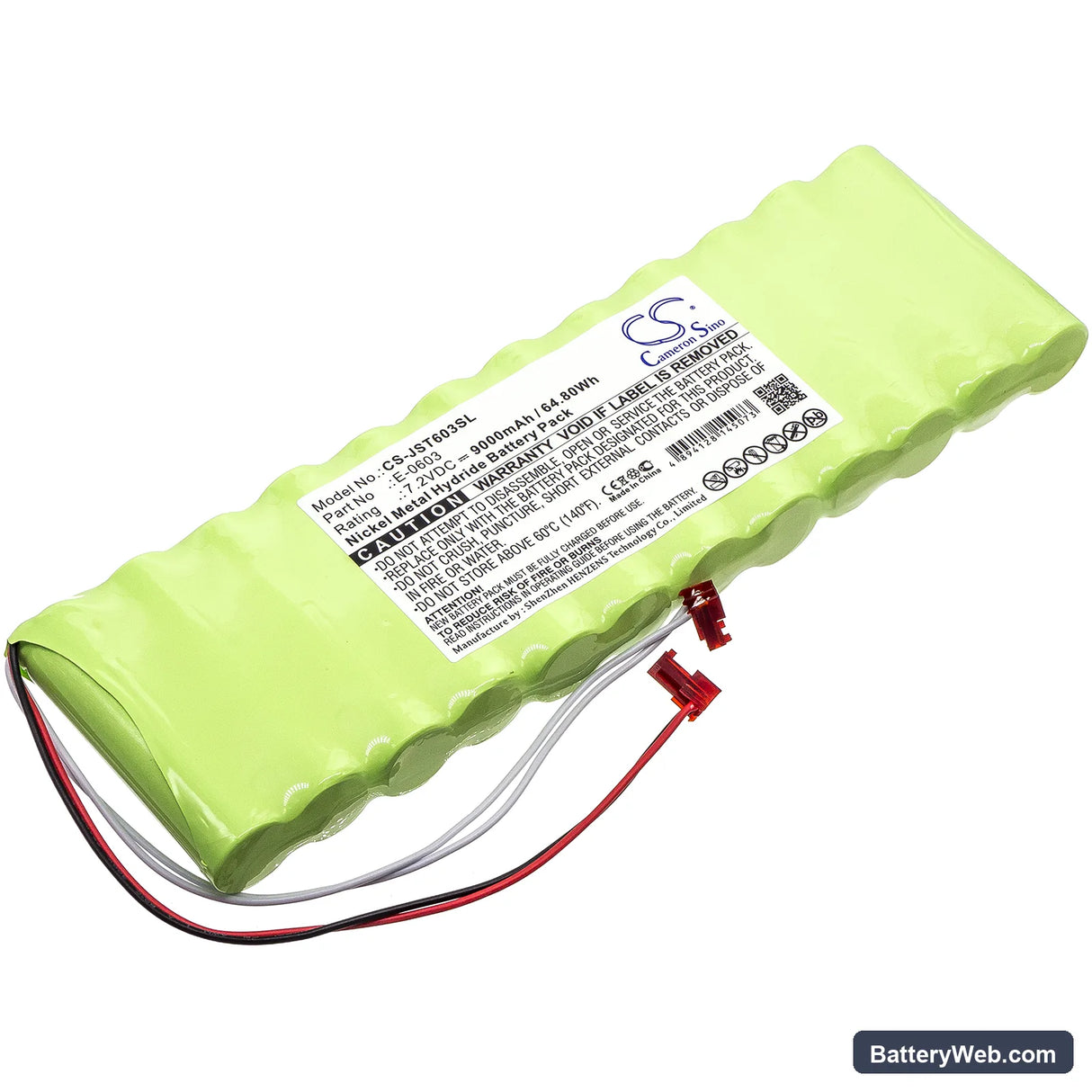 JOSAM Truck Aligner II Replacement Battery, 7.2V, 9000mAh, Ni-MH 1
