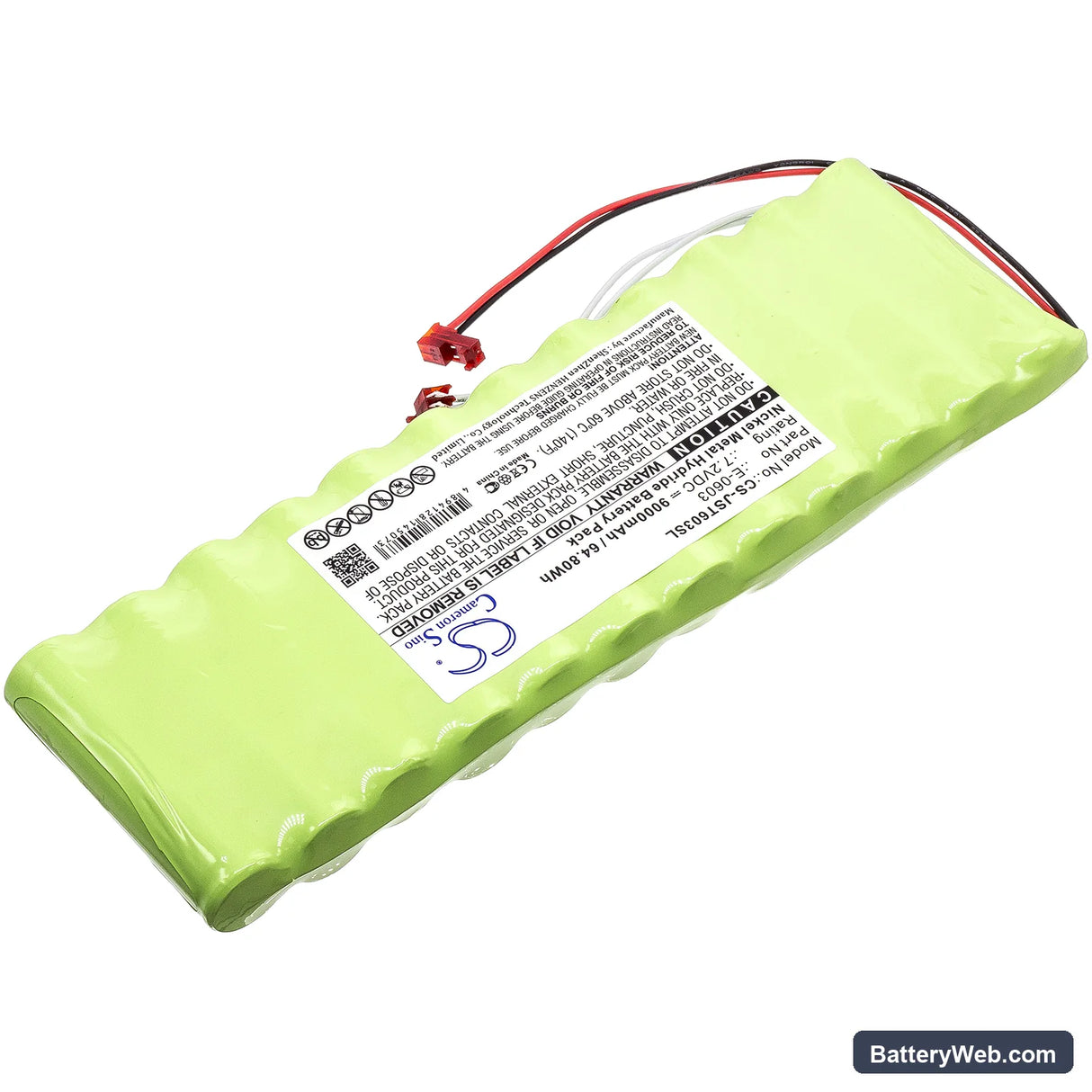 JOSAM Truck Aligner II Replacement Battery, 7.2V, 9000mAh, Ni-MH 2