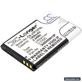 Beghelli SLV20 Replacement Battery, 3.7V, 1200mAh, Li-ion 1