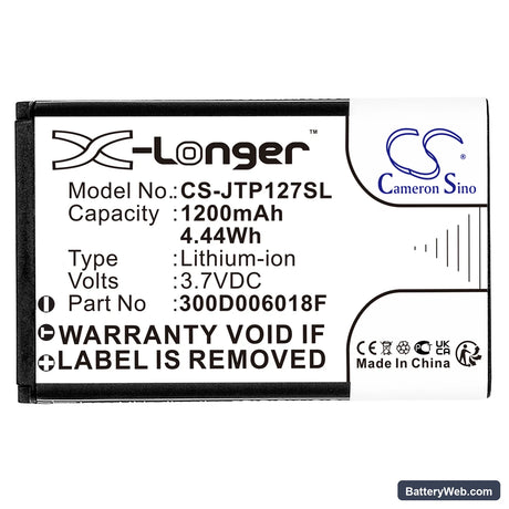 Beghelli SLV20 Replacement Battery, 3.7V, 1200mAh, Li-ion 3