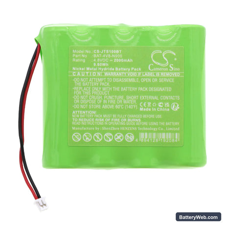 Jablotron JA-100 Signal Repeater Replacement Battery, 4.8V, 2000mAh, Ni-MH 3