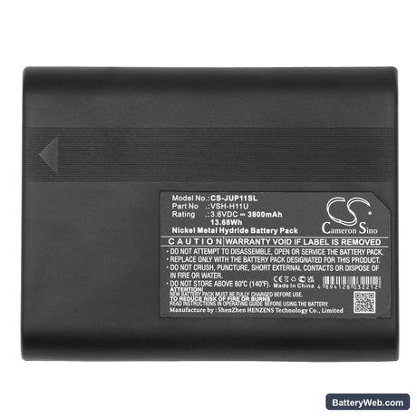 Juniper Allegro CX VR-151 Replacement Battery, 3.6V, 3800mAh, Ni-MH 5