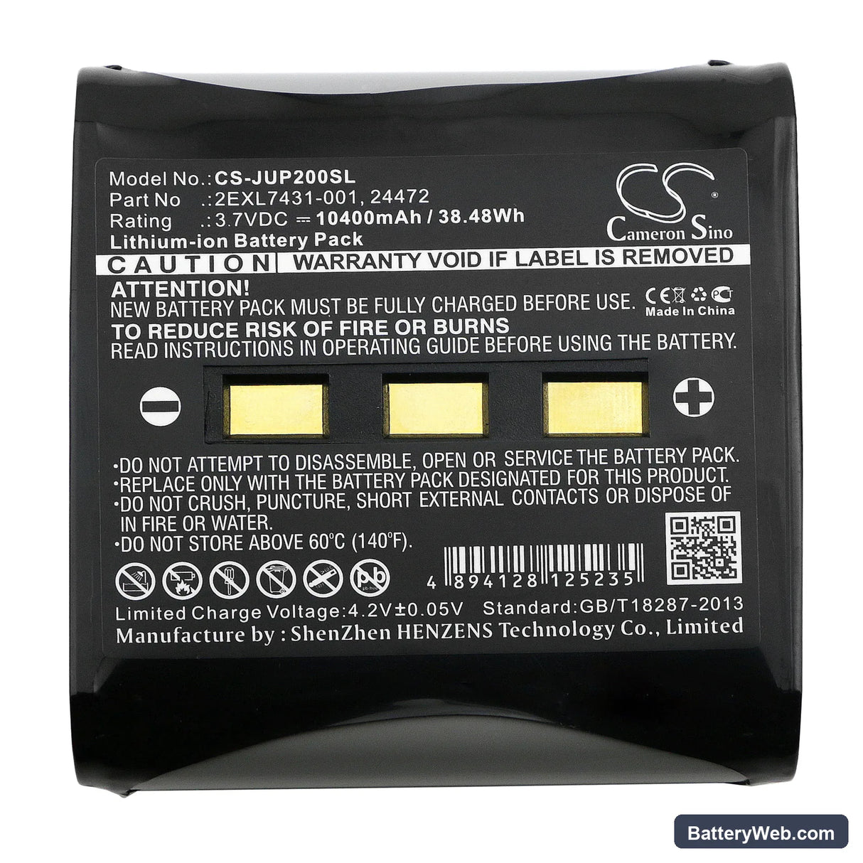 Sokkia Archer 2 Data Collector Replacement Battery, 3.7V, 10400mAh, Li-ion 3