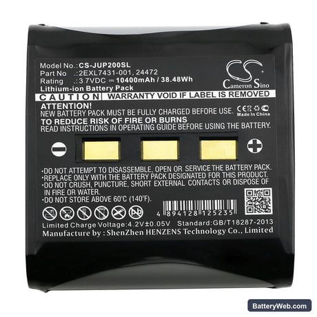 Sokkia Archer 2 Data Collector Replacement Battery, 3.7V, 10400mAh, Li-ion 3