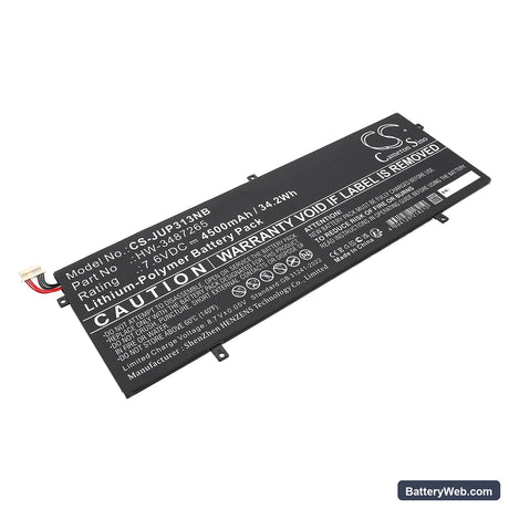 TrekStor Primebook C11 Replacement Battery, 7.6V, 4500mAh, Li-Polymer 1