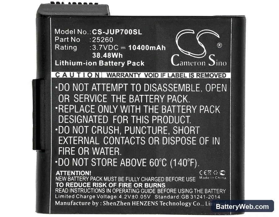 Juniper Mesa 2 Replacement Battery, 3.7V, 10400mAh, Li-ion 5