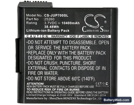 Juniper Mesa 2 Replacement Battery, 3.7V, 10400mAh, Li-ion 5