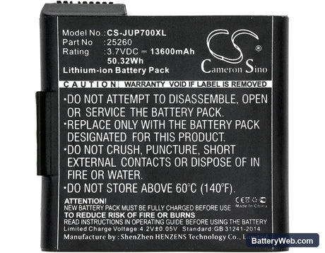 Juniper Mesa 2 Replacement Battery, 3.7V, 13600mAh, Li-ion 5