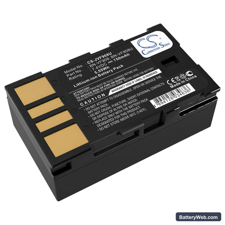 JVC GZ-X900 Replacement Battery, 7.4V, 750mAh, Li-ion 1