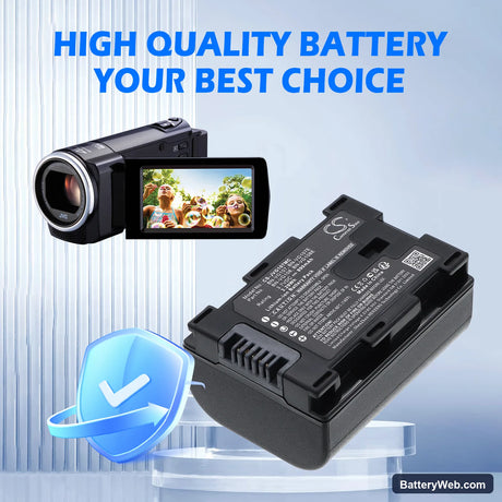 JVC GZ-HD620 Replacement Battery, 3.7V, 890mAh, Li-ion 6