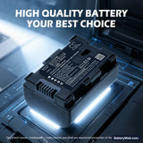 JVC GZ-HD620 Replacement Battery, 3.7V, 890mAh, Li-ion 7
