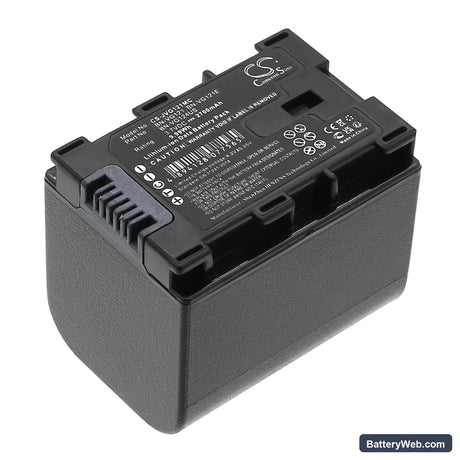 JVC GZ-HD620 Replacement Battery, 3.7V, 2700mAh, Li-ion 1