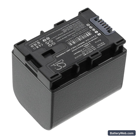 JVC GZ-HD620 Replacement Battery, 3.7V, 2700mAh, Li-ion 2