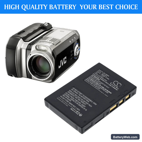 JVC GZ-MC200EX Replacement Battery, 7.4V, 750mAh, Li-ion 6
