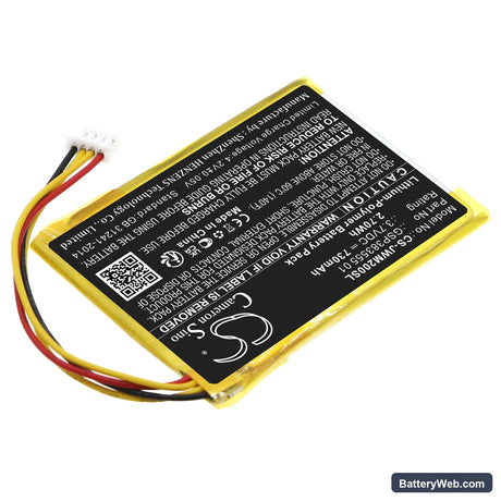 JBL Wind 2 Replacement Battery, 3.7V, 730mAh, Li-Polymer 2