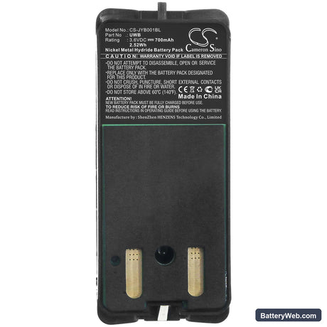 JAY Remote Control ECU Replacement Battery, 3.6V, 700mAh, Ni-MH 5
