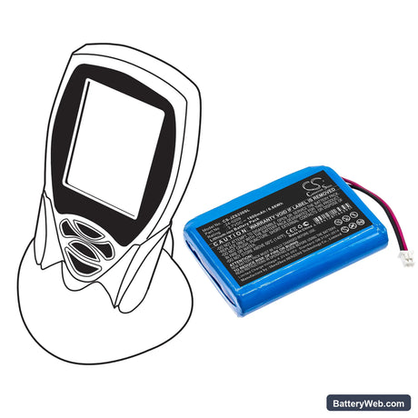 Jandy E33 Replacement Battery, 3.7V, 1800mAh, Li-ion 6