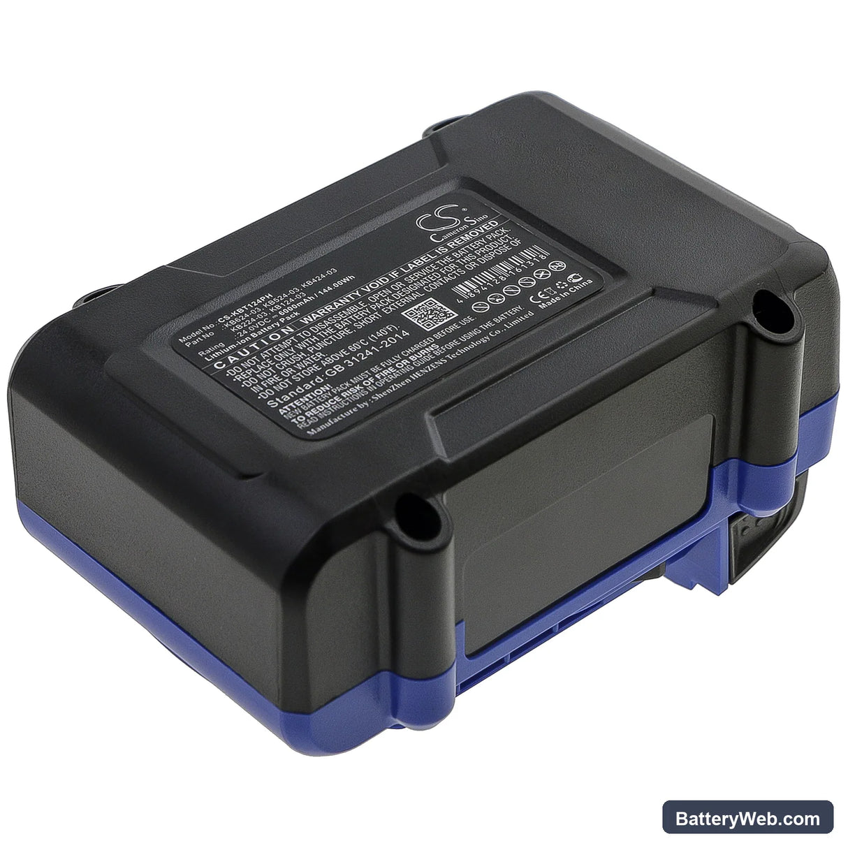 Kobalt KRAD 1224B-03 Replacement Battery, 24V, 6000mAh, Li-ion 3