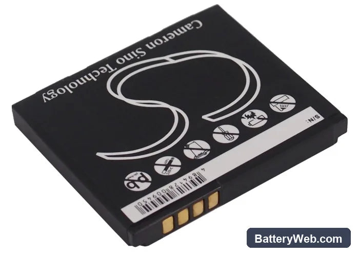 LG KE970 Replacement Battery, 3.7V, 800mAh, Li-ion 4