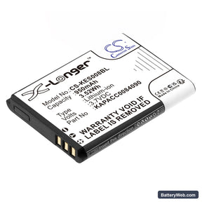 KAP ELSE eS-KAP-Ad VR Replacement Battery, 3.7V, 950mAh, Li-ion 1