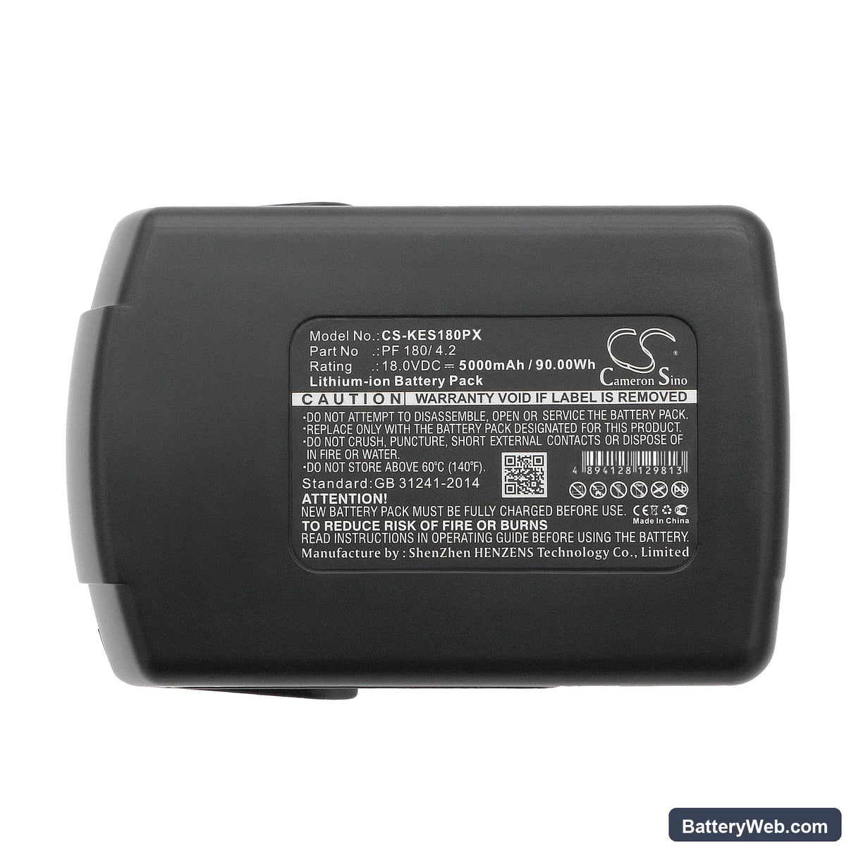 Kress 180 AFB Replacement Battery, 18V, 5000mAh, Li-ion 5