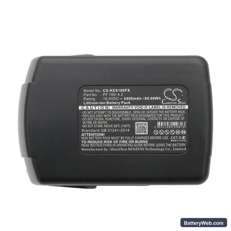 Kress 180 AFB Replacement Battery, 18V, 5000mAh, Li-ion 5