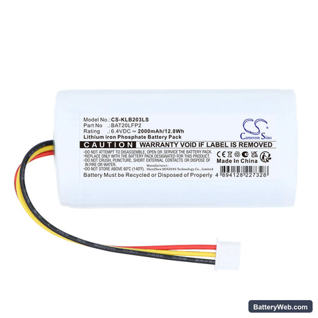 Kosnic LED luminaires BEM203/ST Replacement Battery, 6.4V, 2000mAh, LiFePO4 3