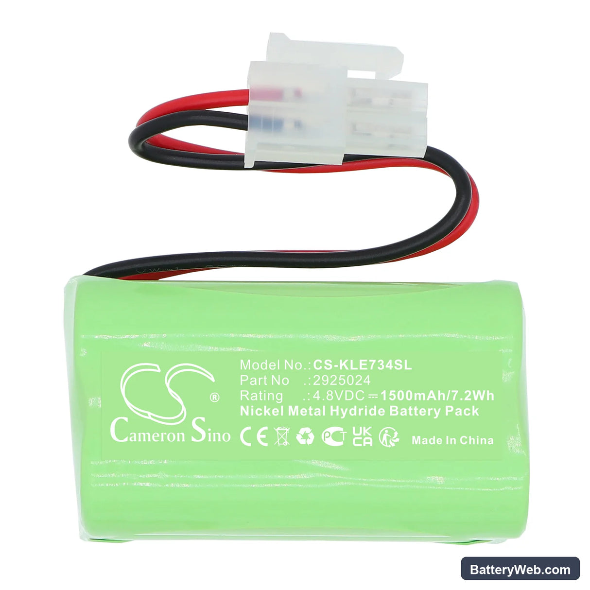 Multiled PRO 138010 Replacement Battery, 4.8V, 1500mAh, Ni-MH 3