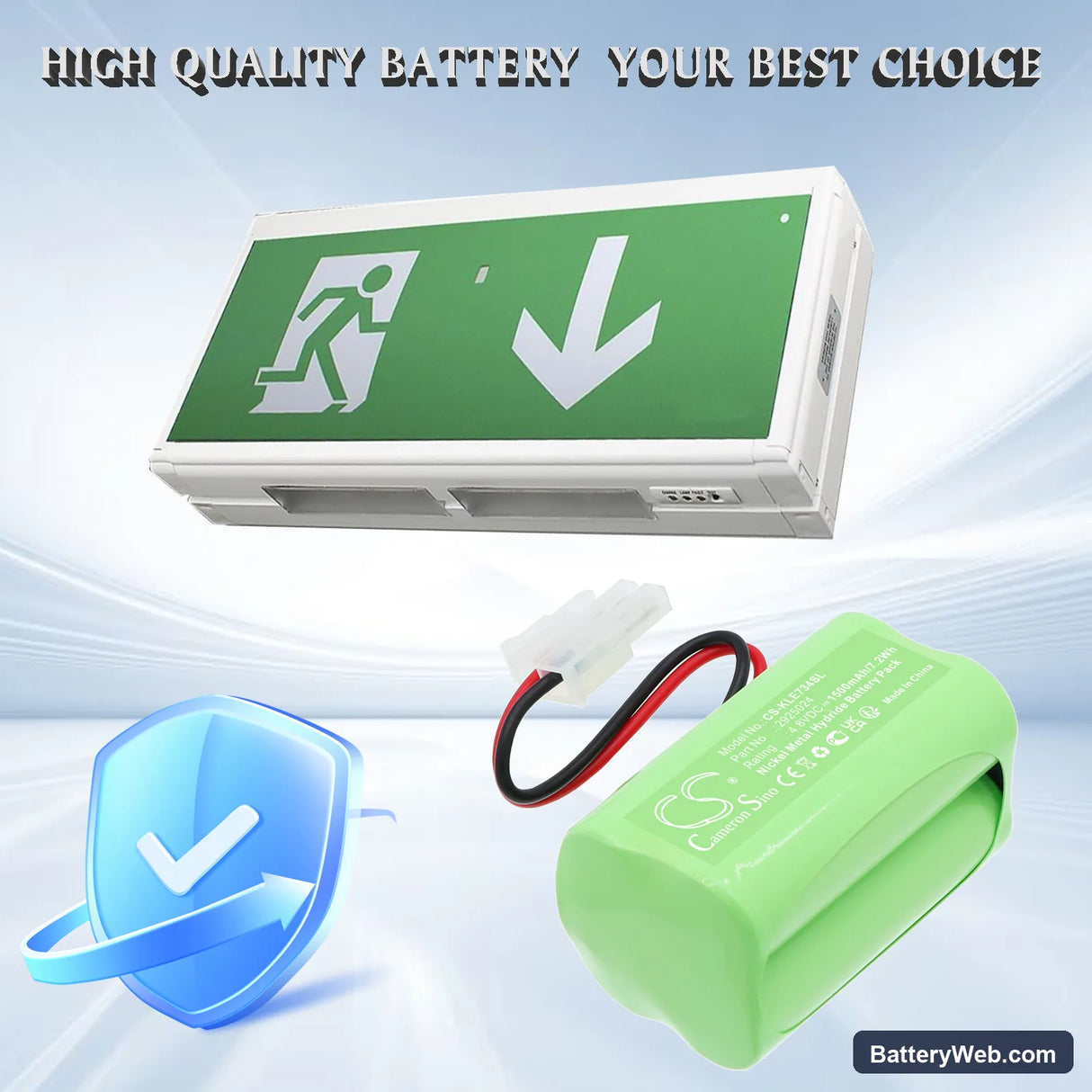 Multiled PRO 138010 Replacement Battery, 4.8V, 1500mAh, Ni-MH 6