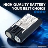 NiKon Coolpix 600 Replacement Battery, 2.4V, 1800mAh, Ni-MH 7