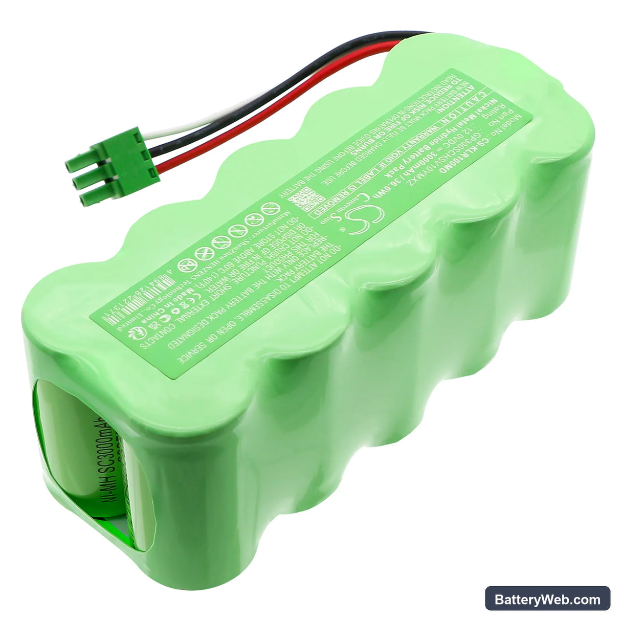 KALOS MPR ITALY Replacement Battery, 12V, 3000mAh, Ni-MH 2