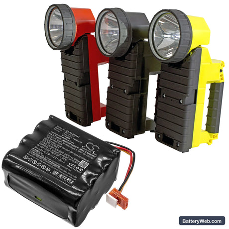 Koehler Lighthawk 600 Replacement Battery, 7.4V, 7800mAh, Li-ion 6