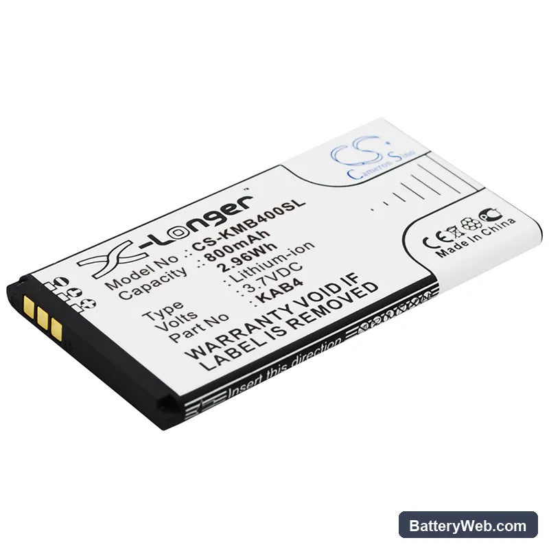 KAZAM Life B4 Replacement Battery, 3.7V, 800mAh, Li-ion 1