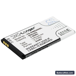 KAZAM Life B4 Replacement Battery, 3.7V, 800mAh, Li-ion 1