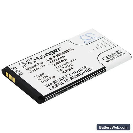 KAZAM Life B4 Replacement Battery, 3.7V, 800mAh, Li-ion 1