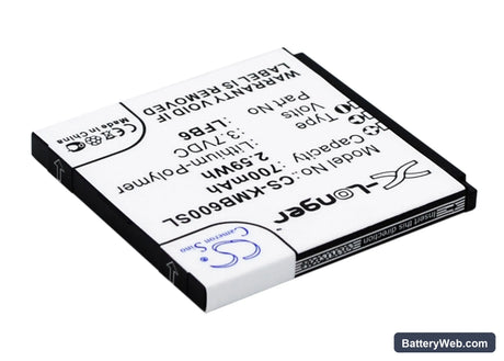 KAZAM Life B6 Replacement Battery, 3.7V, 700mAh, Li-ion 3
