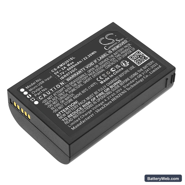 IES kami Replacement Battery, 3.7V, 6000mAh, Li-ion 1